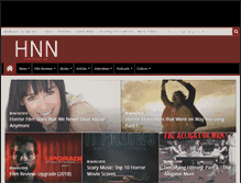 Tablet Screenshot of horrornews.net